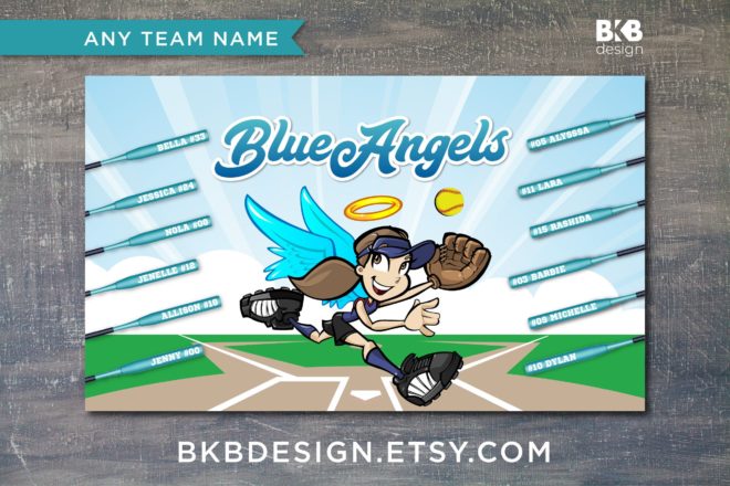 Blue Angels – Softball Banner